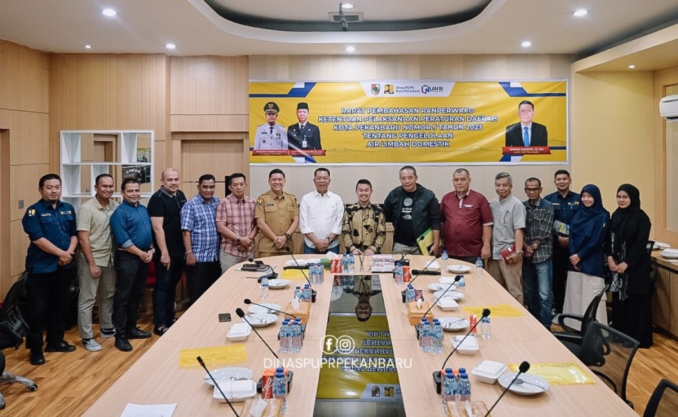 Di Hadapan Pj Walikota, Kepala Dinas PUPR Pekanbaru Paparkan Ranperwako Tentang Pengelolaan Air Limbah Domestik