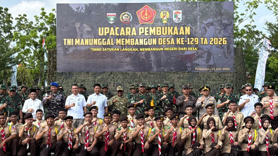 Buka TMMD ke-129, Bupati Zukri Tegaskan Sinergi TNI-Pemkab Percepat Pembangunan dari Desa