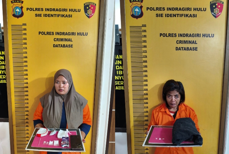 Dua Ibu Rumah Tangga Terseret Kasus Sabu, Polisi Sita Puluhan Paket Barang Bukti