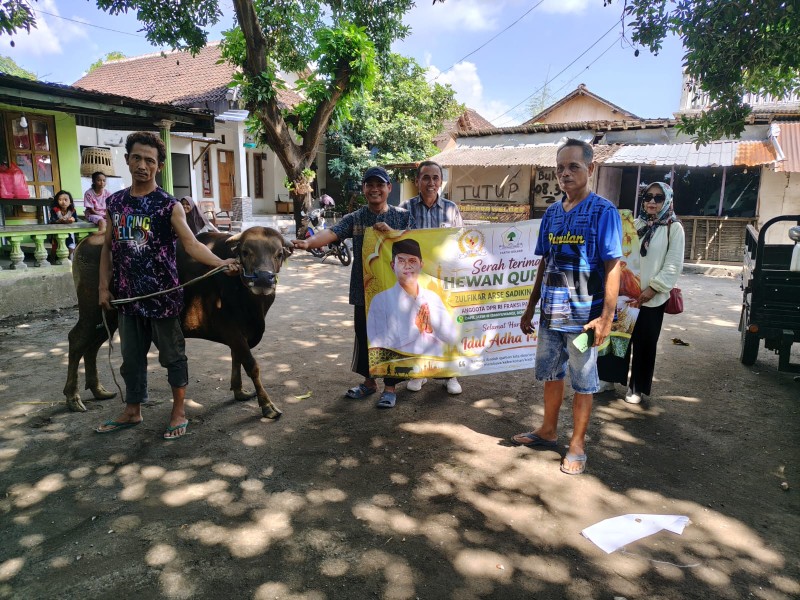 Anggota DPR RI Bang Zul Salurkan Kurban 6 Ekor Sapi untuk 1.500 Penerima di Situbondo