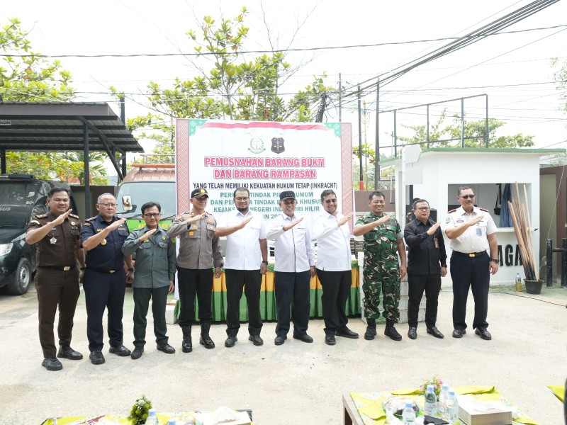 Bupati Herman Dukung Penanganan Narkoba, Kejari Inhil Siapkan Layanan Antar Barang Bukti