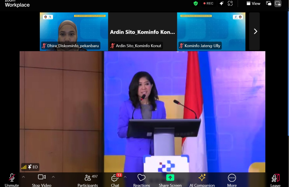 Dibuka Menkomdigi, Diskominfotiksan Pekanbaru Ikuti Rakor Bakohumas se-Indonesia