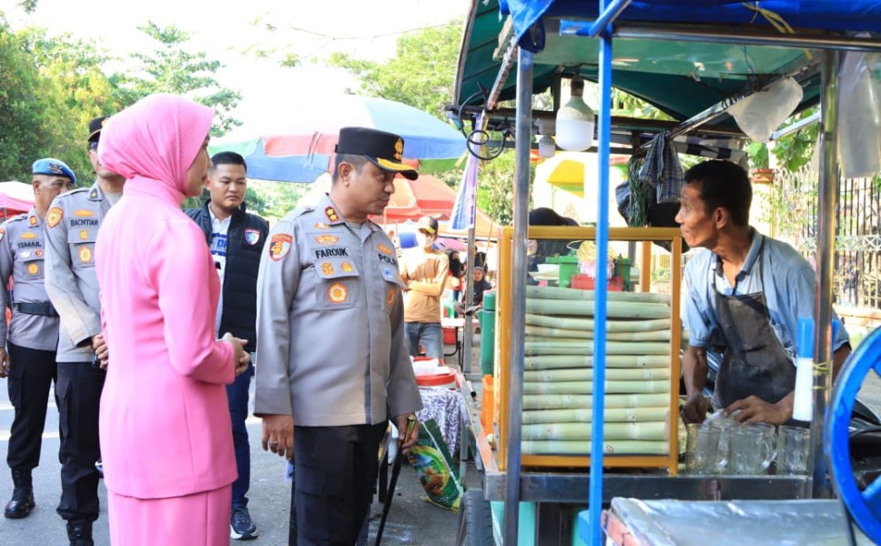 Bazar UMKM Semarak Pesta Rakyat dalam Rangka Hari Bhayangkara ke 79 Polres Inhil