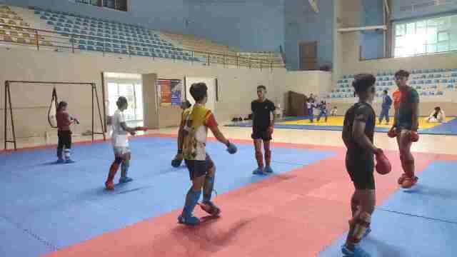 11 Atlet Karate Forki Riau Jalani TC Penuh di GOR Beladiri Rumbai Jelang PON 2025