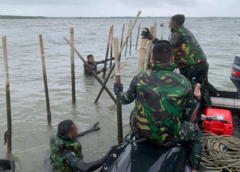 Hari Kelima Pembongkaran, TNI AL Catat Sudah 13,9 Kilometer Pagar Laut Dibongkar