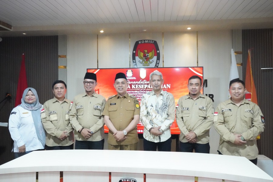 Bupati Herman Perkuat Sinergi Pemkab Inhil Bersama KPU dan Bawaslu