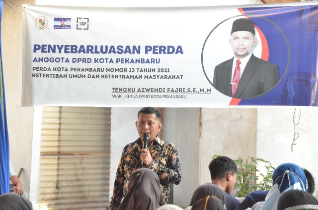 Wakil Ketua, T Azwendi Gelar Penyebarluasan Perda Nomor 13 Tahun 2021