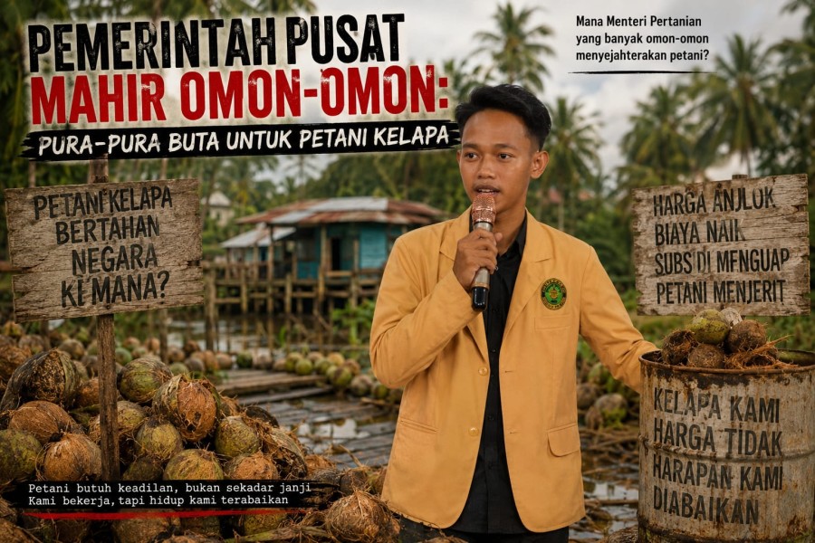 Pemerintah Pusat Mahir Omon-Omon: Pura-Pura Buta untuk Petani Kelapa