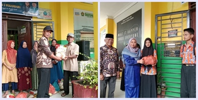 SMA 7 Bagikan 150 Paket Bansos Untuk Siswa dan Masyarakat Sekitar