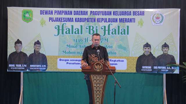 Wabup Muzamil Hadiri Halal Bi Halal DPD Pujakesuma Meranti
