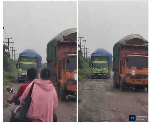 Jalan Sungai Rawa Jadi Korban Truk ODOL, Pemkab Siak Siapkan Langkah Pemeliharaan Bersama Perusahaan