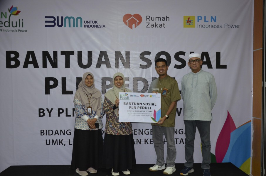 Dukung Pemberdayaan Masyarakat, PLN Peduli by PLN Indonesia Power Berikan Bantuan Sosial