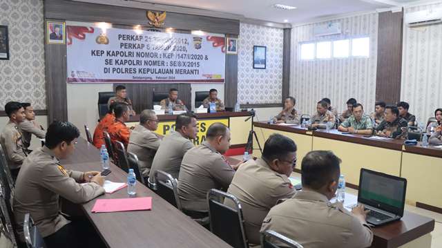 Polres Kepulauan Meranti Gelar Sosialisasi Perkap Nomor 6 Tahun 2020, Tentang Pengendalian Gratifikasi