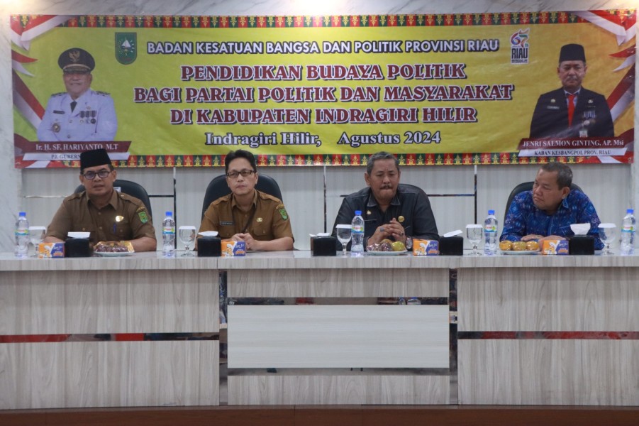 Tingkatkan Kesadaran Politik Bagi Masyarakat, Kesbangpol Riau Adakan Pendidikan Budaya Politik di Inhil