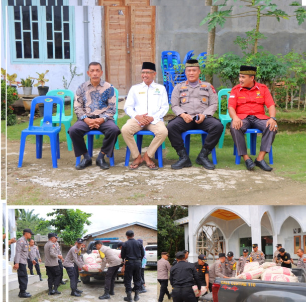 Kapolres Rohil Kunjungan ke Masjid Miftahul Jannah Kepenghuluan Gelora Bagan Sinembah