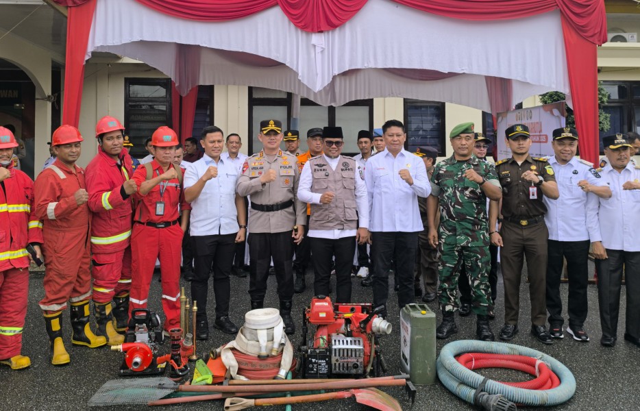 Apel Kesiapsiagaan Penanganan Karhutla, Bupati Pelalawan Tekankan Mitigasi dan Kolaborasi