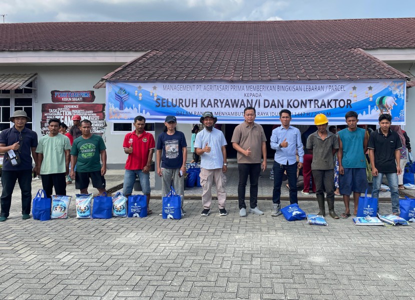 Sambut Idul Fitri 1447 H, PT Agritasari Prima Bagikan Bingkisan Lebaran untuk Karyawan dan Kontraktor