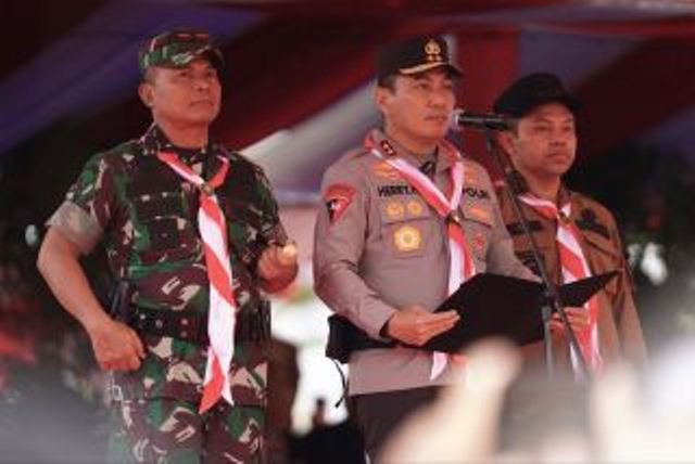 Kapolda Riau, Gubernur, dan Danrem Kompak Bacakan Deklarasi Jambore Karhutla 2025