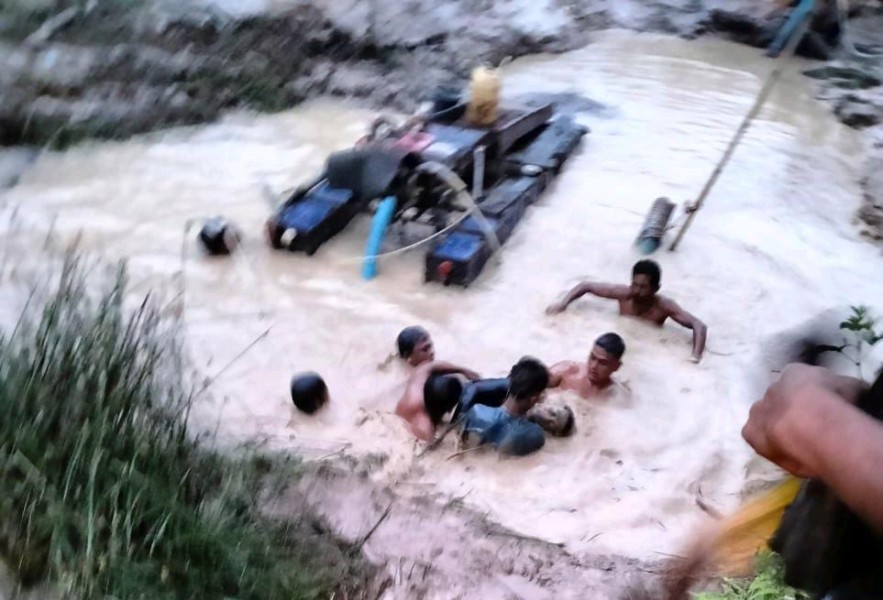 Remaja 20 Tahun Tewas di Lokasi Tambang Ilegal Kuantan Mudik