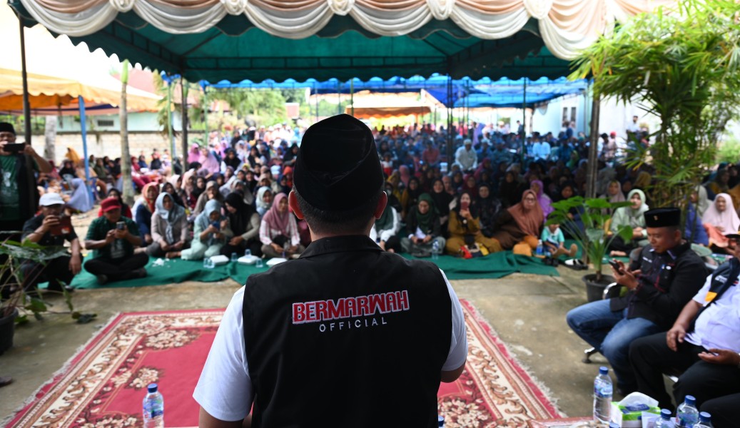 Warga Rohil Ingin Gubernur Baru, Abdul Wahid Disambut Antusias Masyarakat Balai Jaya