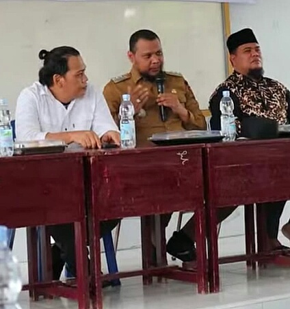 Camat Kulim Sosialisasi Pilkada Serentak Bagi Pemilih Pemula