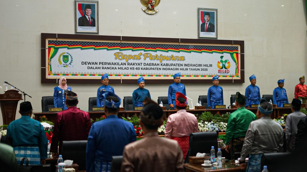Milad Ke - 60, DPRD Inhil Gelar Rapat Paripurna Terbuka