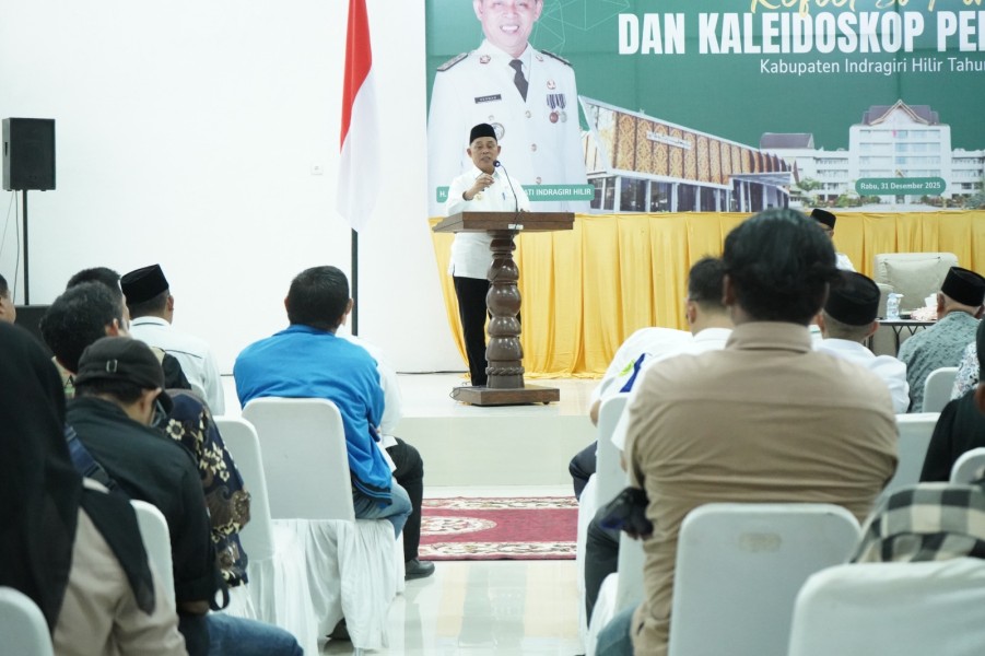 Untuk Pertama Kalinya, Bupati Inhil, Herman Pimpin Refleksi Kinerja dan Kaleidoskop Pembangunan Inhil 2025