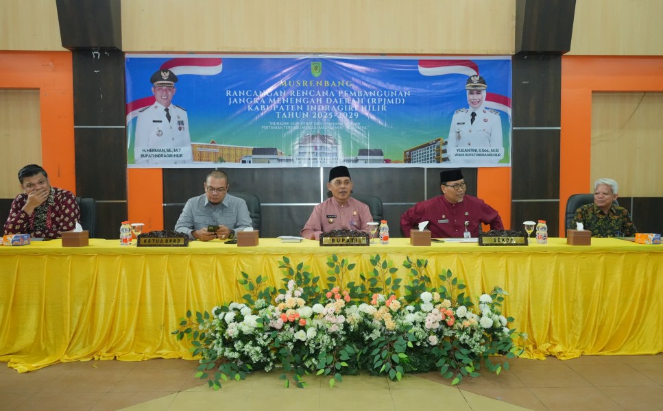 Bupati Inhil H. Herman Hadiri Musrenbang RPJMD 2025–2029 di Gedung Engku Kelana