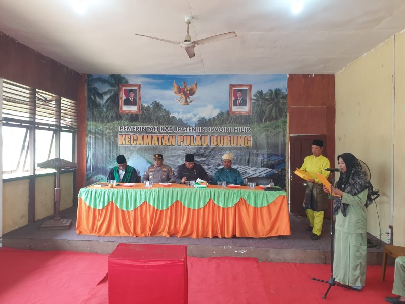 Kapolsek Pulau Burung Hadiri Pelantikan PAW BPD Desa Binangun Jaya