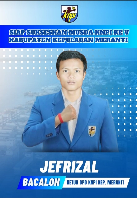 Demi Marwah Pemuda Meranti Jefrizal nyatakan Kesiapannya untuk pimpin KNPI