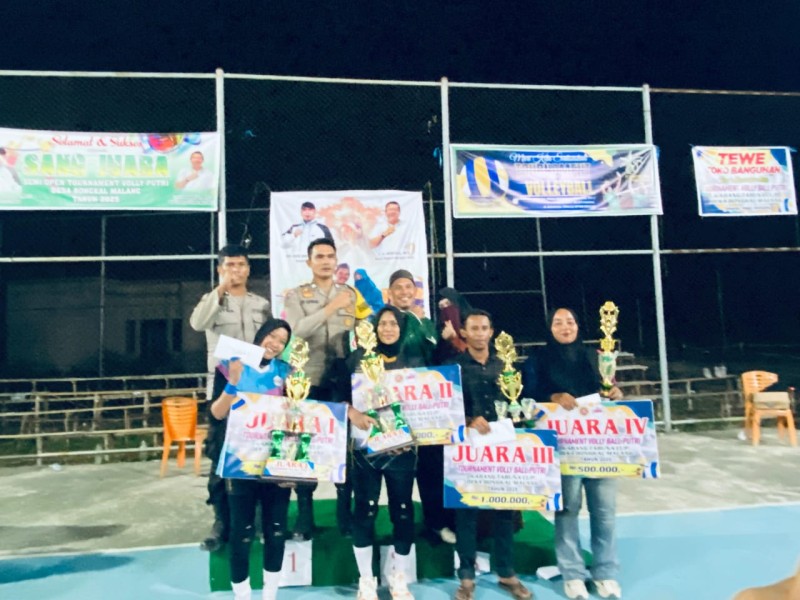 Putri LBS Tundukkan DN Sukses dalam Final Seru Turnamen Voli Bongkal Malang