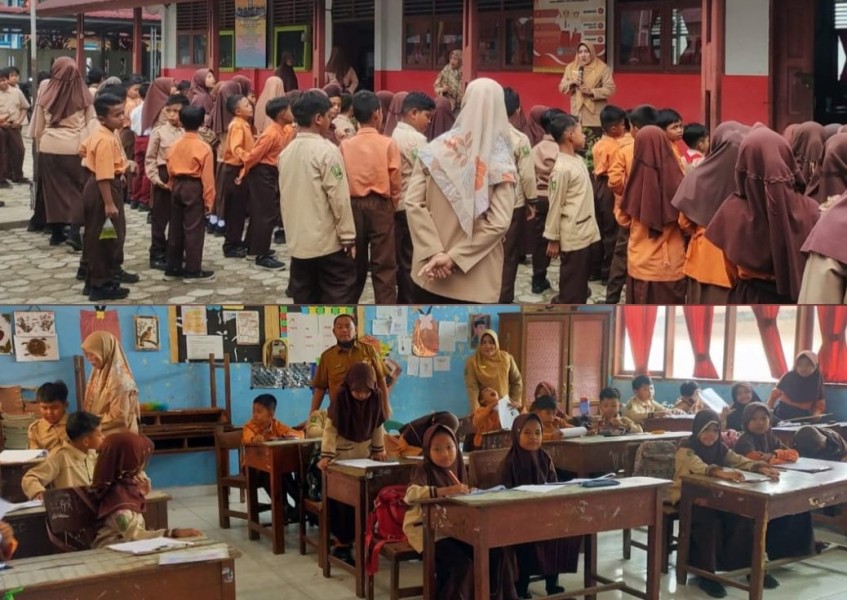 Kunjungan Korwil Rengat, Pastikan Kelancaran Asesmen Sumatif di SDN 021 Pasir Kemilu