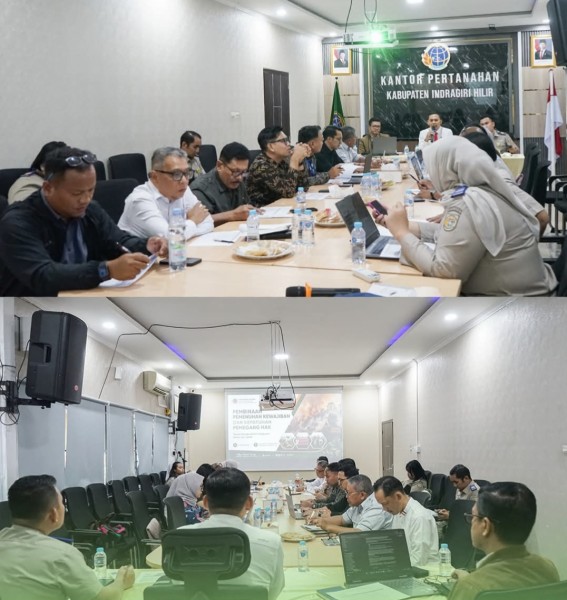 Kantah Indragiri Hilir Gelar Pembinaan Kepatuhan Pemegang Hak untuk Cegah Karhutla
