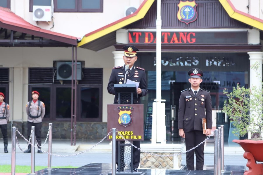 Polres Inhil Gelar Upacara Peringatan Hari Pahlawan Tahun 2025