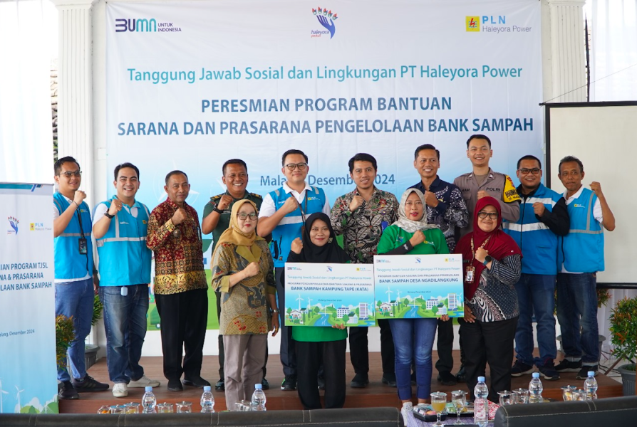 Lewat Program TJSL Haleyora Power, 2 Bank Sampah di Malang Semakin Produktif