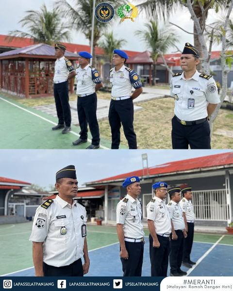 Awali Komitmen Kerja Dengan Semangat Baru, Lapas Selatpanjang Gelar Apel Pagi Perdana
