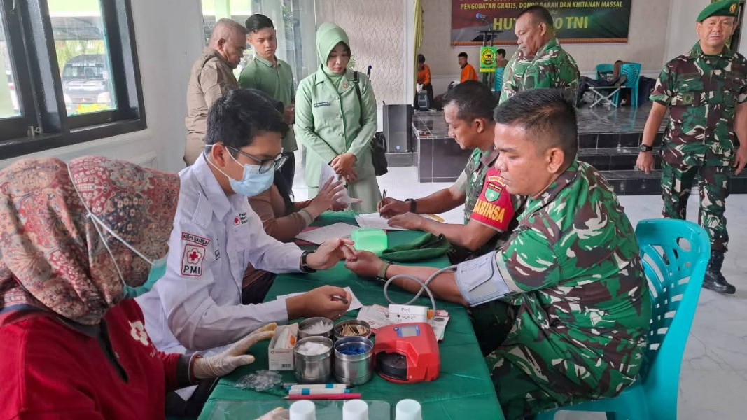 Sambut HUT ke-80 TNI, Kodim 0314/Inhil Gelar Bakti Teritorial Layanan Kesehatan Gratis