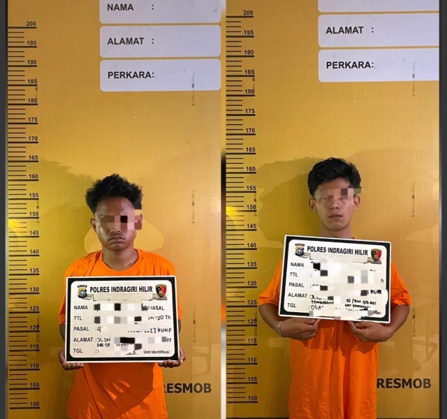 Polres Inhil Ungkap Kasus Pencurian dengan Pemberatan, Dua Pelaku Diamankan