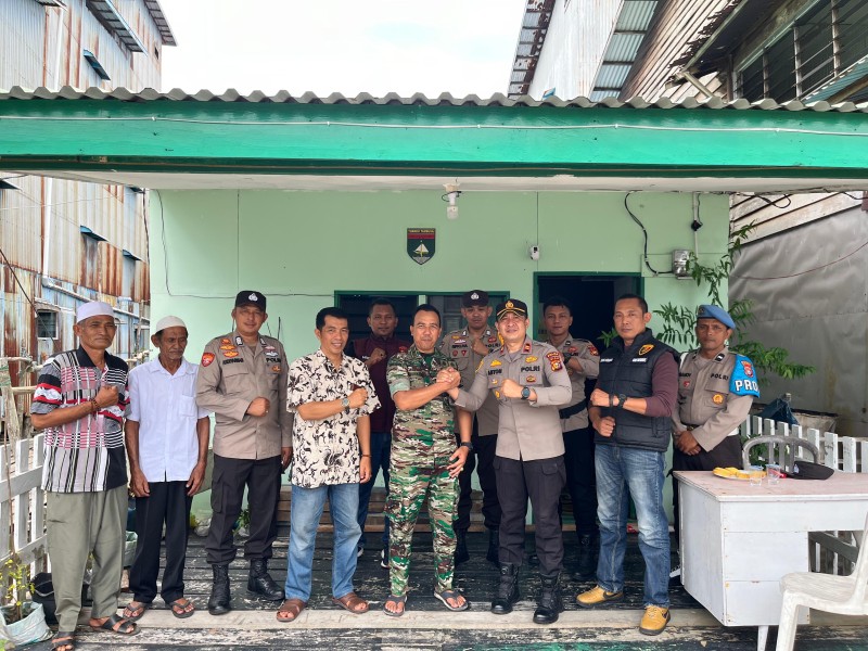 Sinergi Kuat TNI Polri,Polsek Concong Rayakan HUT TNI Ke -80 di Pos Ramll Kuindra