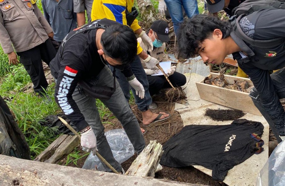 Penemuan Kerangka Manusia di Desa Sungai Asam Kecamatan Reteh