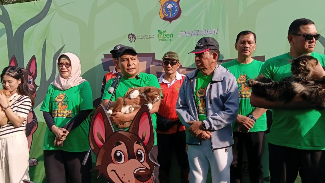 Polda Riau Gelar Pet Parade Kenang Reno, Anjing Pelacak K9 Pahlawan Kemanusiaan
