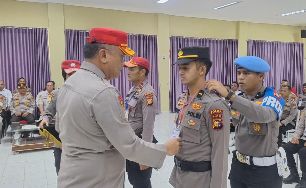 Polda Riau Gelar Pelatihan Kompetensi PAMAPTA, Jadi Garda Terdepan Pelayanan Polri