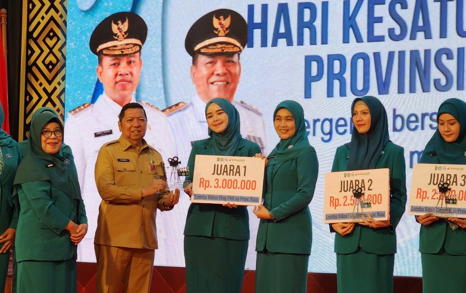 TP PKK Pelalawan Juara Pertama Lomba Video Vlog Provinsi Riau