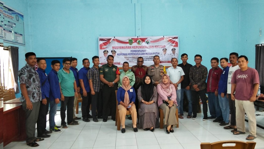 koperasi merah putih  terbentuk di kepenghuluan bahtera makmur..  ZULFIKAR S A P : TAHNIAH kepada ketua dan jajaran pengurus yang terpilih.