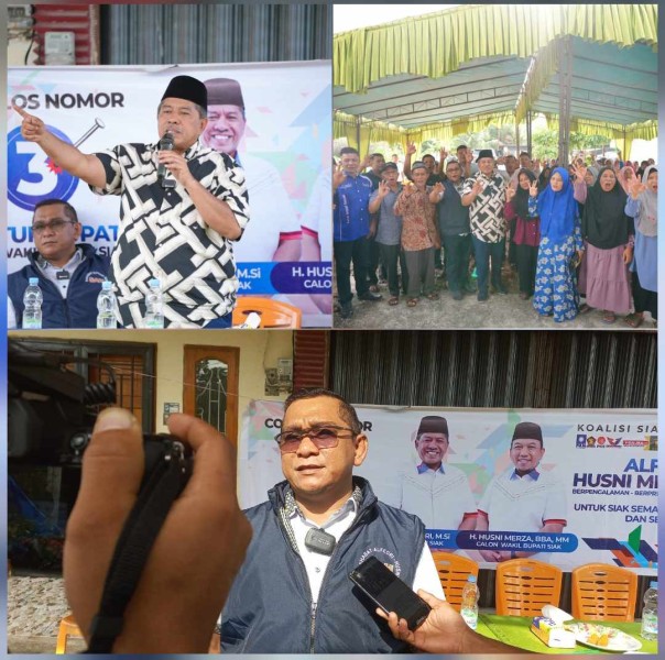 Kampanye di Sungai Apit, Ketua Relawan Alfedri-Husni Sebut Informasi Terkait Jual Beli Lahan KITB ‘Hoax’