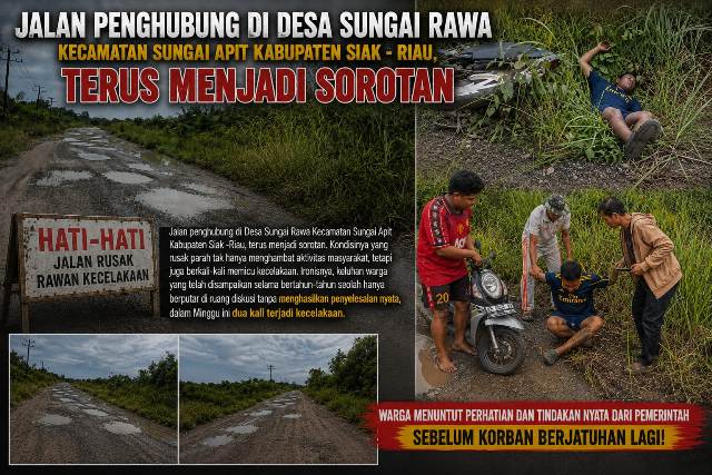 Jalan Sungai Rawa Terus Makan Korban, Tokoh Masyarakat Desak PT Ekasapta Paramita Energi Bertanggung Jawab