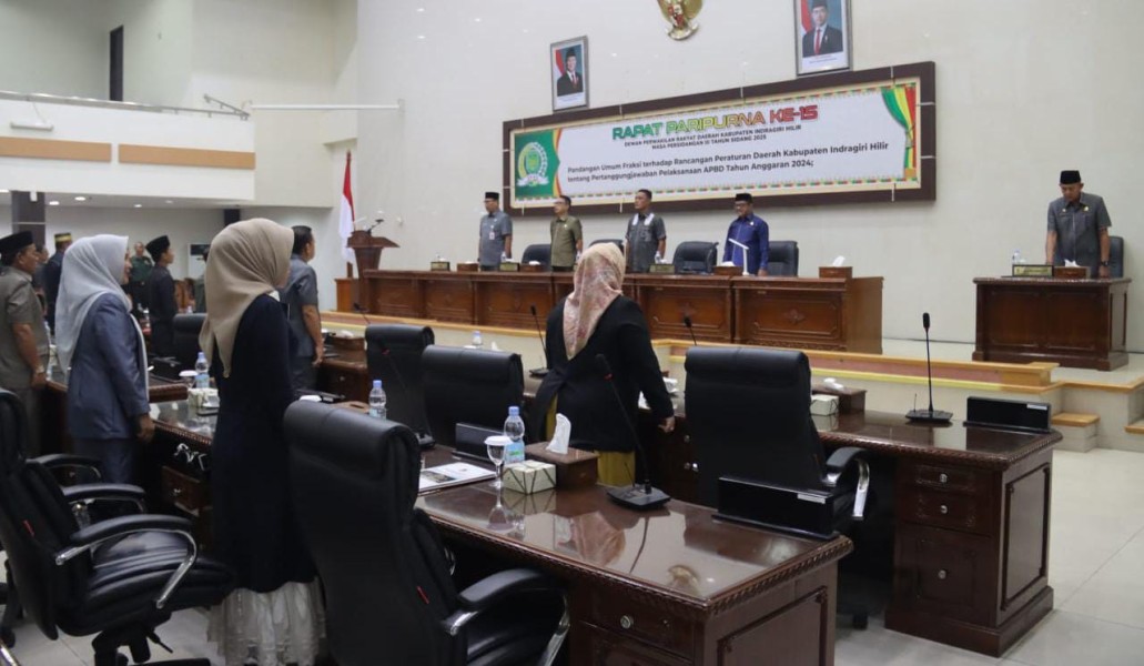 Bupati Inhil Hadiri Rapat Paripurna ke 15 Masa Persidangan III Tahun 2025