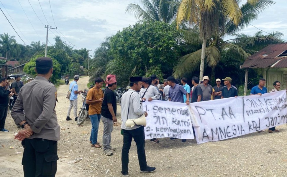 Tuntut CSR dan Penyelesaian Konflik Lahan Masyarakat, FPMD Demo PT. Arara Abadi