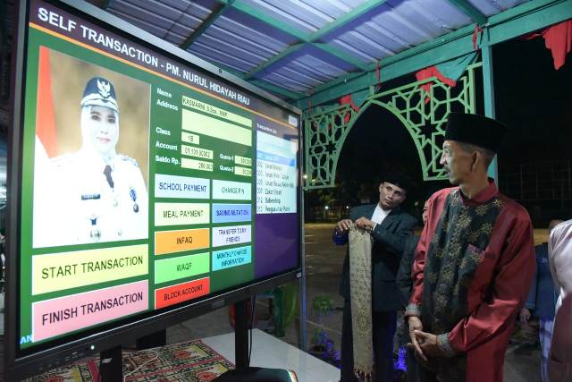 Bupati Bengkalis Luncurkan Aplikasi siCashless di Pondok Pesantren Modern Nurul Hidayah