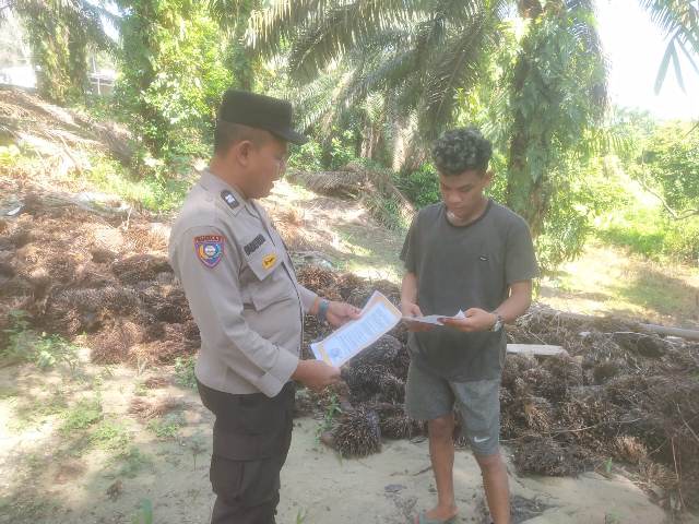 Bhabinkamtibmas Kelurahan Sekijang Laksanakan Patroli Karhutla untuk Cegah Kebakaran Hutan dan Lahan